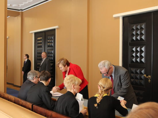 Külalised Riigikogu aseesimeeste valimist jälgimas
